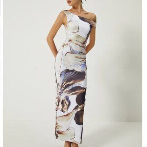 NWT Commense Asymmetrical Maxi Dress Size Small